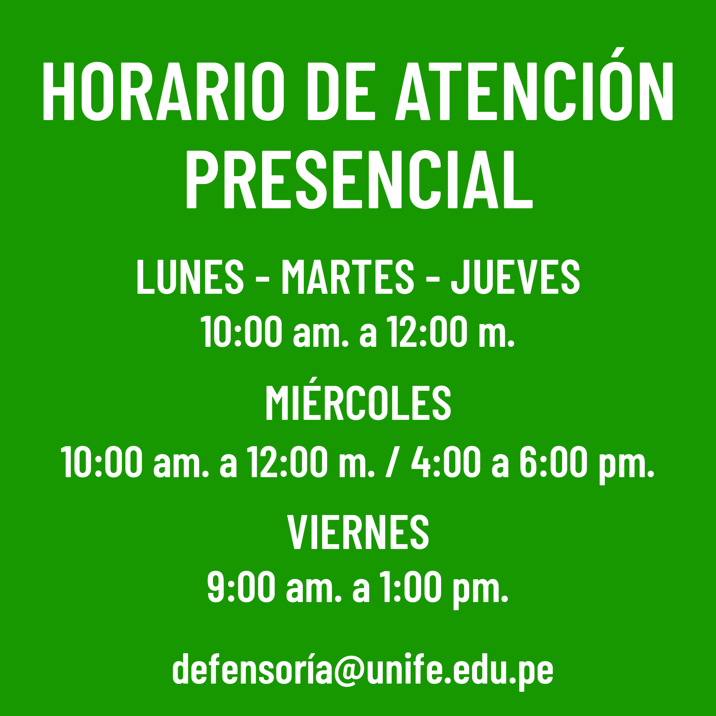 Horario